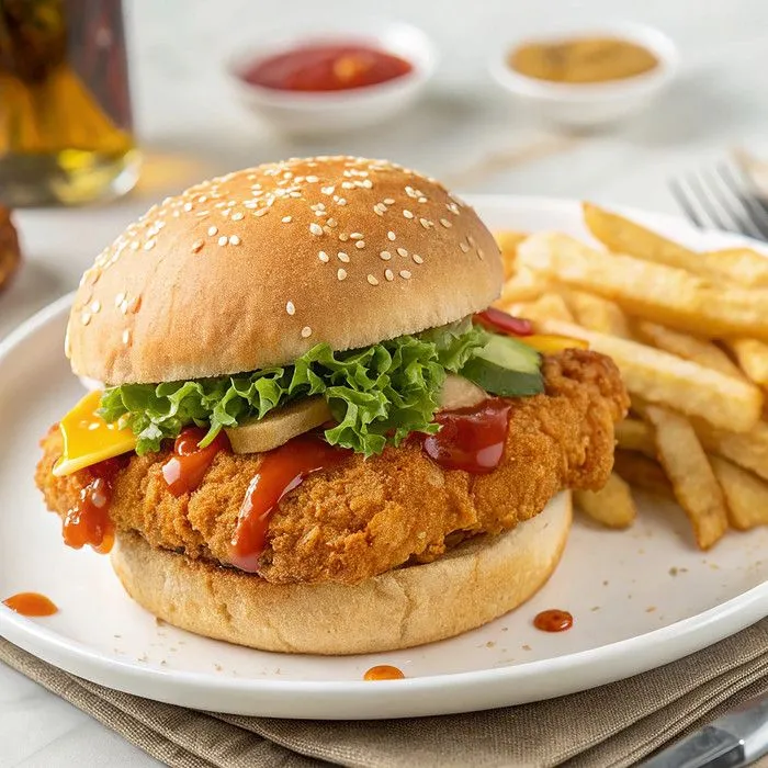 hamburguesa de pollo